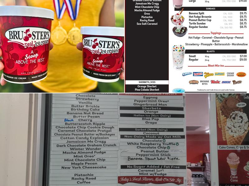Bruster's Real Ice Cream Menu