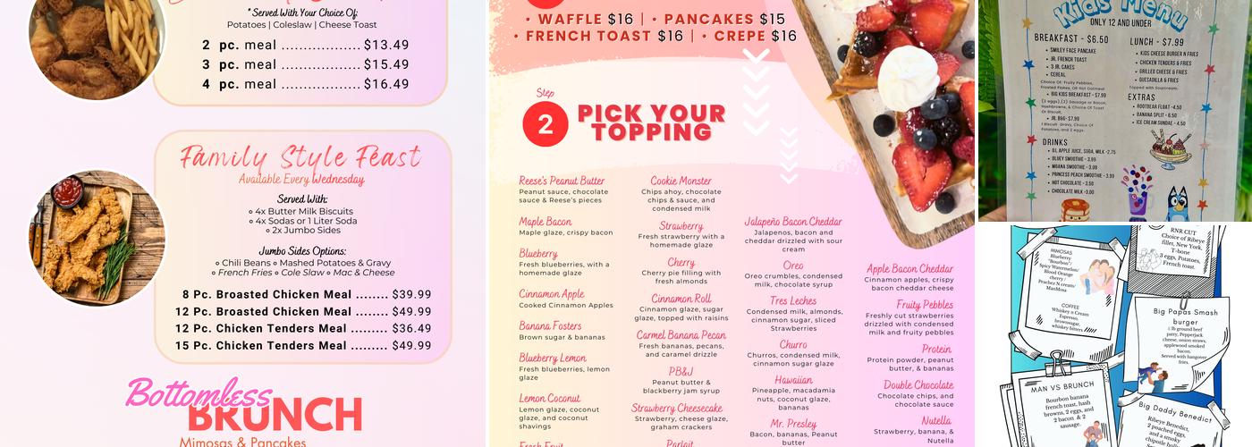 Waffle Bite Menu