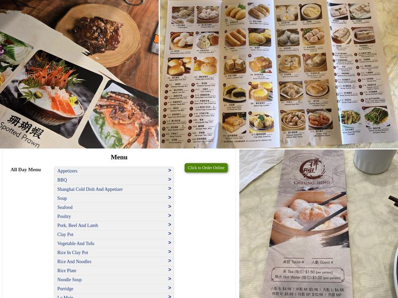 Cheung Hing Menu