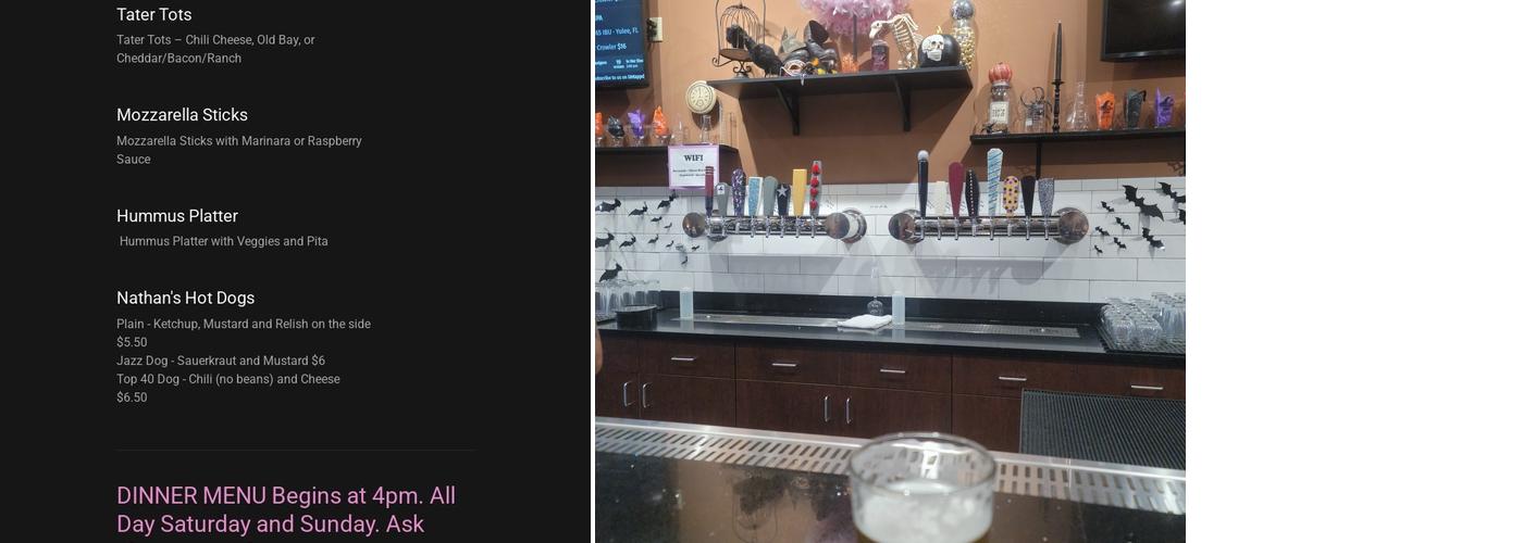 Disco Witch Brewing Menu