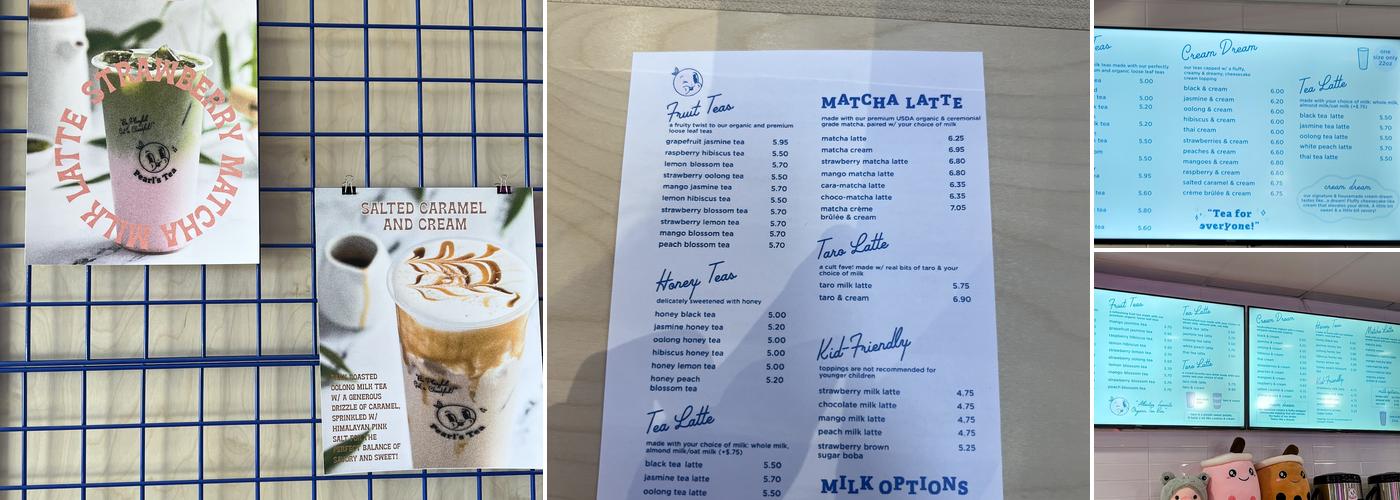 Pearl's Tea - Flowery Branch Menu