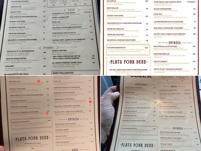 Obélix Menu