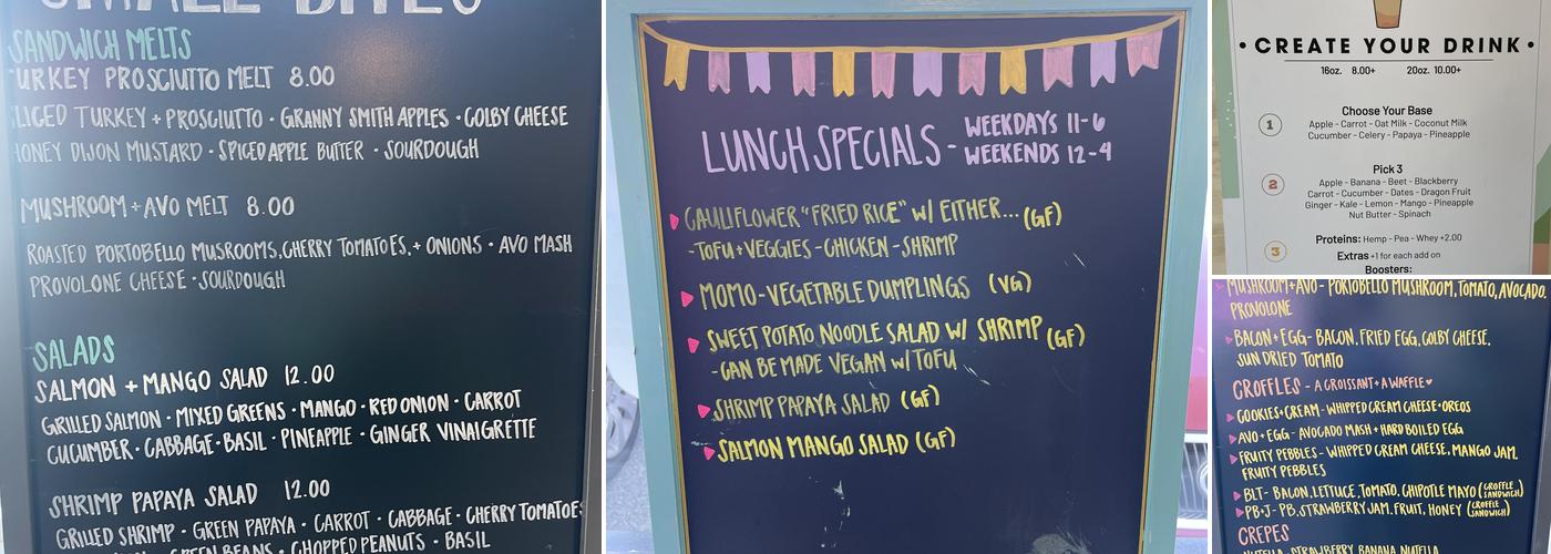 Honeydew - Bubble Tea and More Menu
