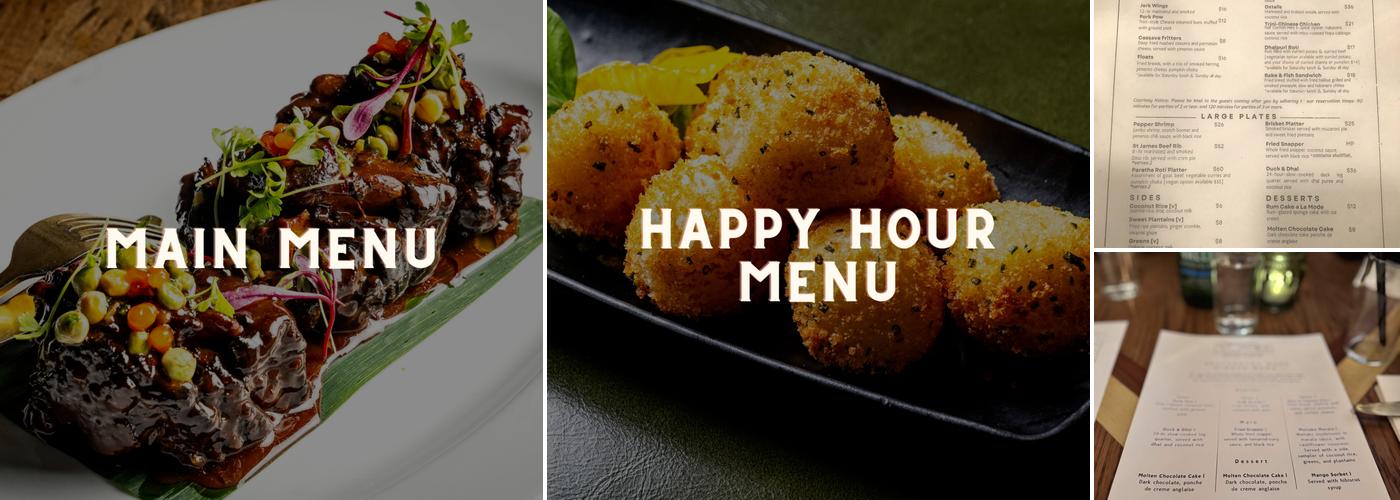 St. James - Modern Caribbean Menu