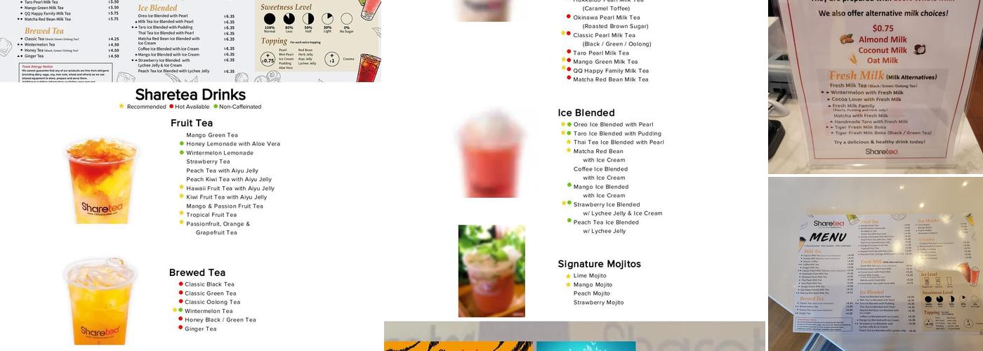 Sharetea Menu