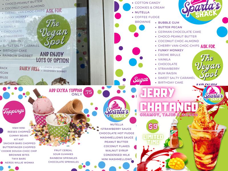 Sparta’s Shack Menu