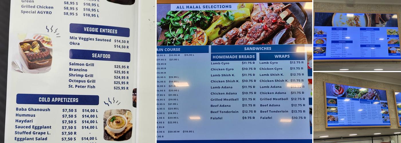 AGYRO Menu