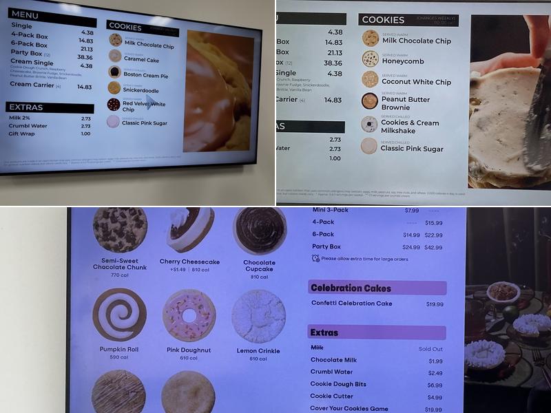 Crumbl Cookies - Broadcasting Square Menu