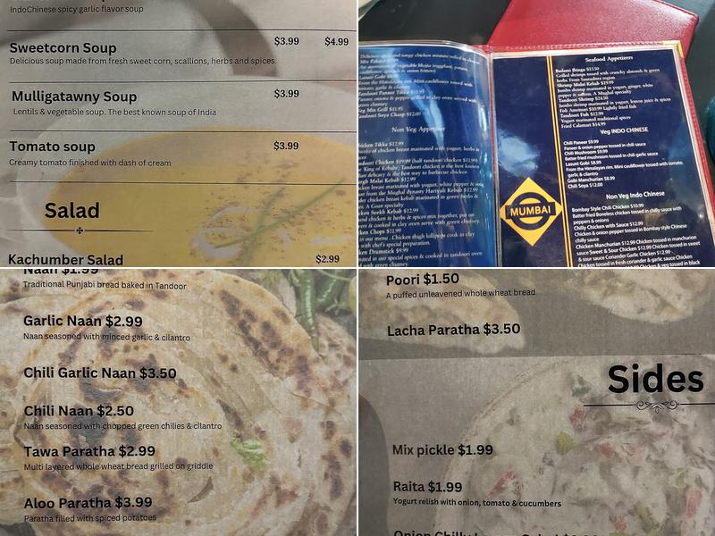 Taste of Mumbai Menu