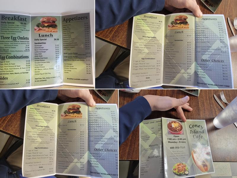 Coney Island Cafe Menu