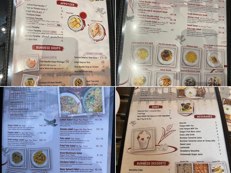 Little Myanmar Menu