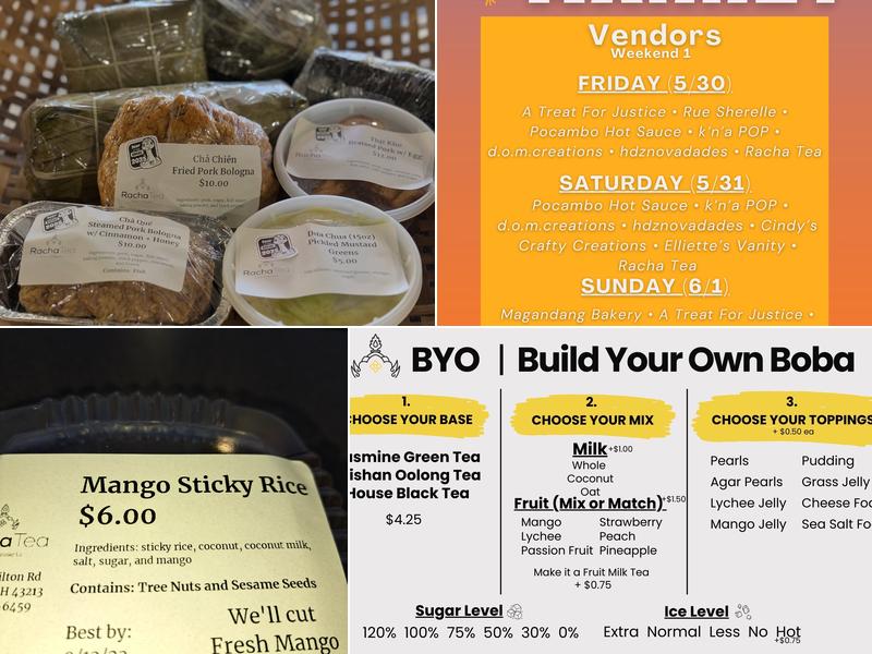 Racha Tea Boba and Desserts Menu