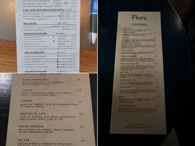 Flora Menu