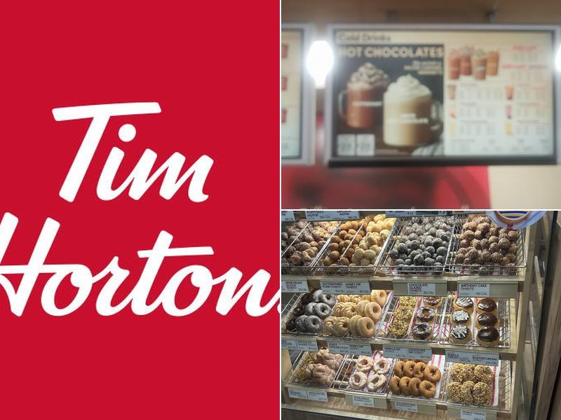 Tim Hortons Menu