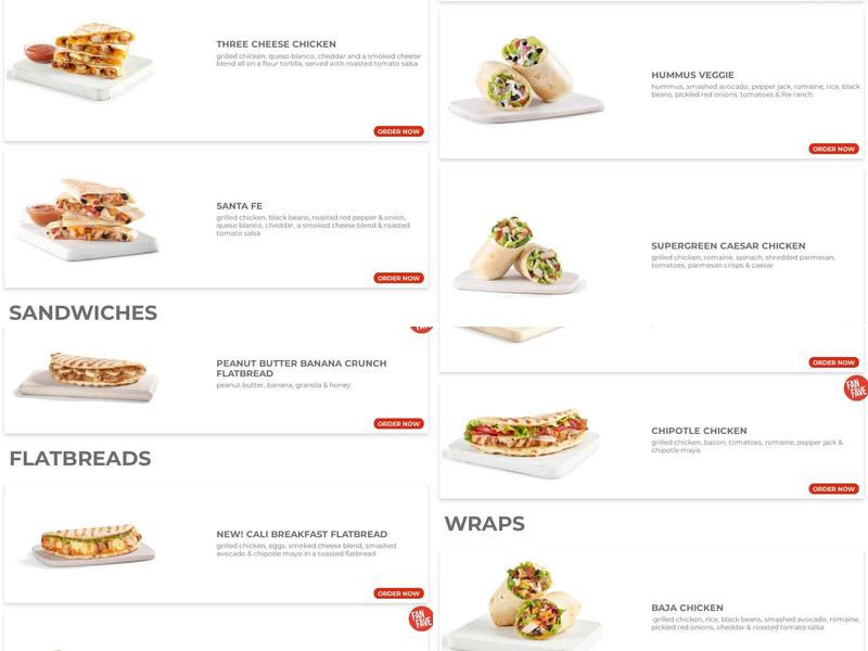 Tropical Smoothie Cafe Menu