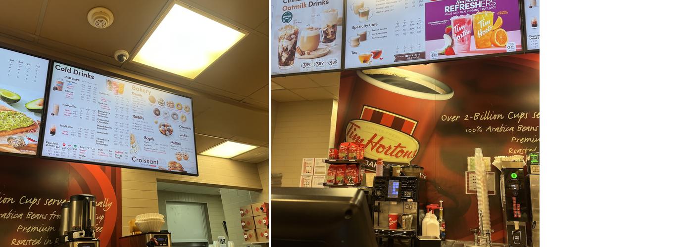 Tim Hortons Menu