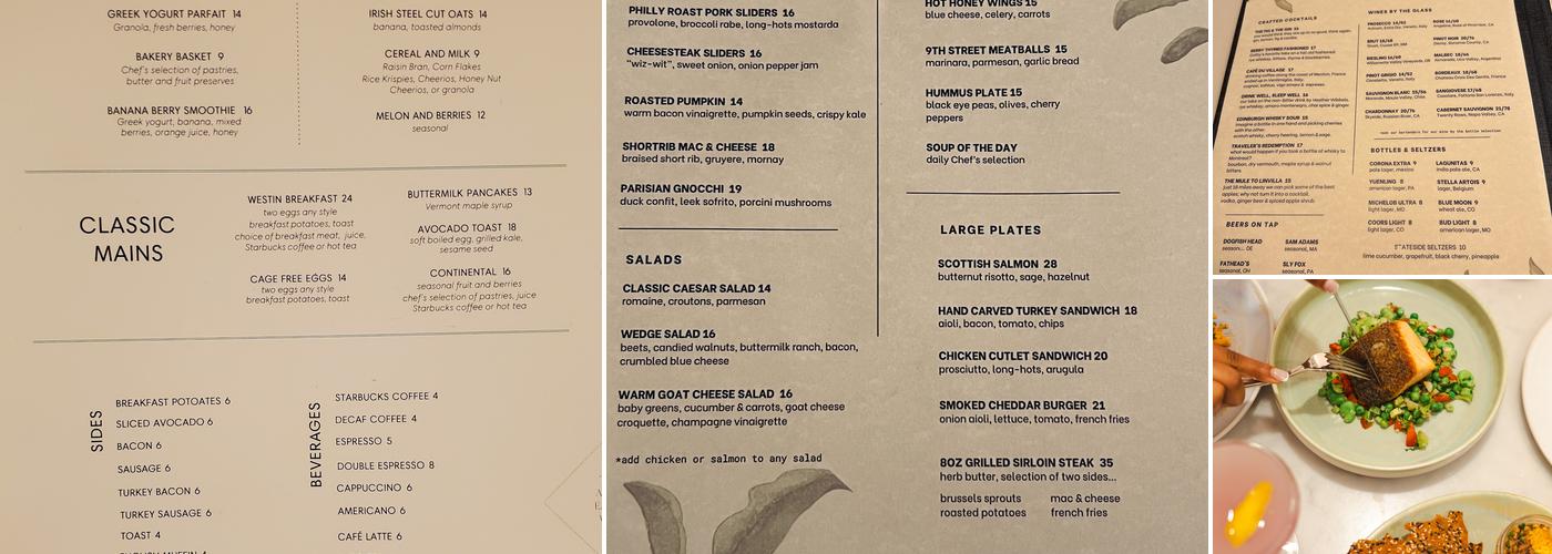 Lea Restaurant & Bar Menu