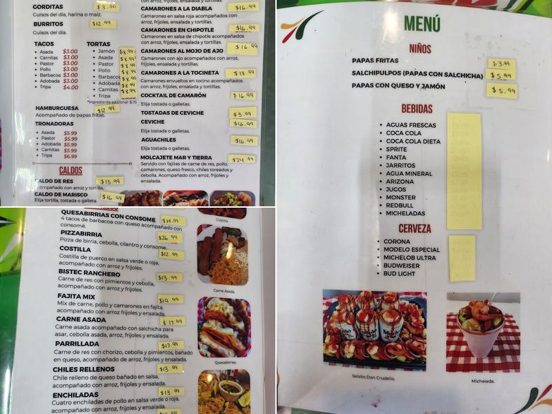 Mi Torreón Menu