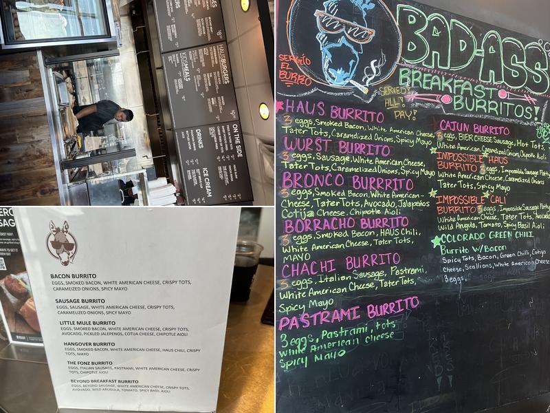 Bad-Ass Breakfast Burritos Menu