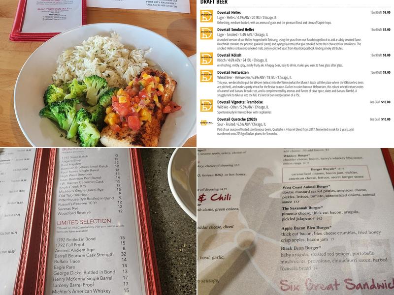 Harry's Downtown Menu