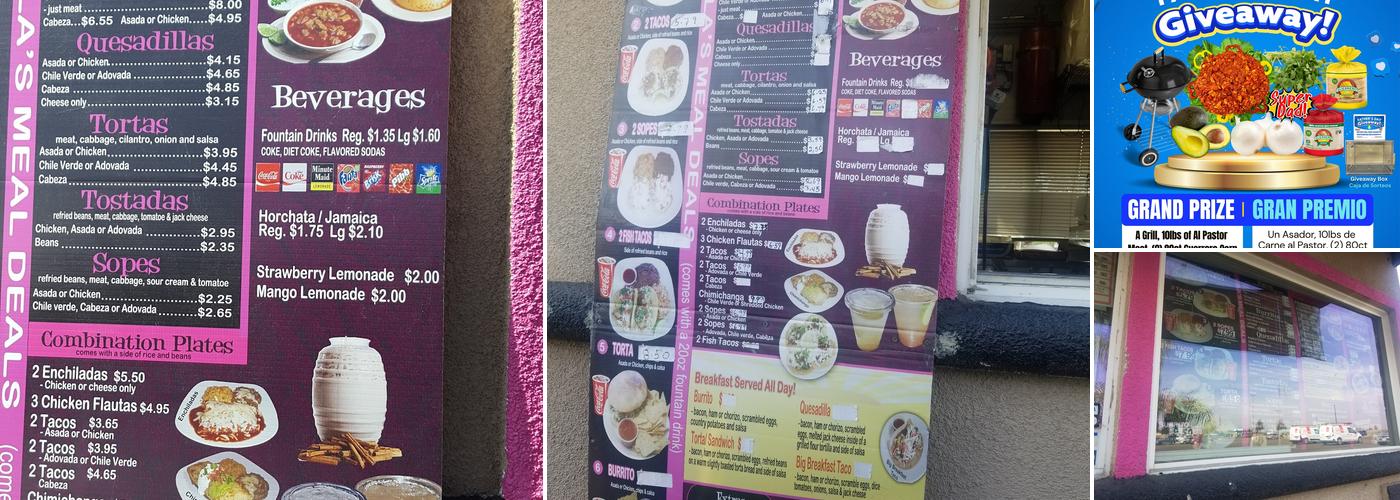 Lola’s Menu