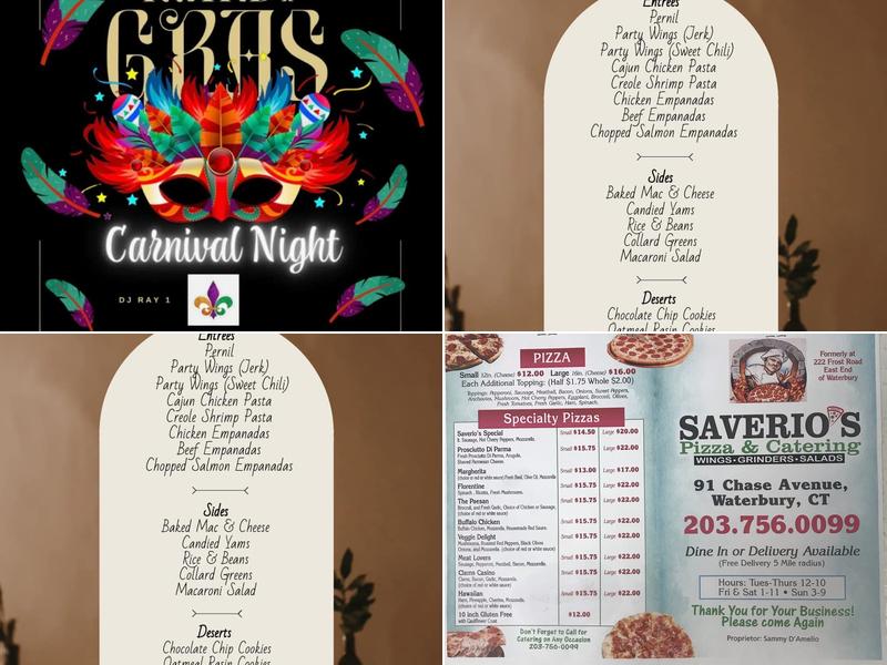 Saverios Pizza&Catering Menu