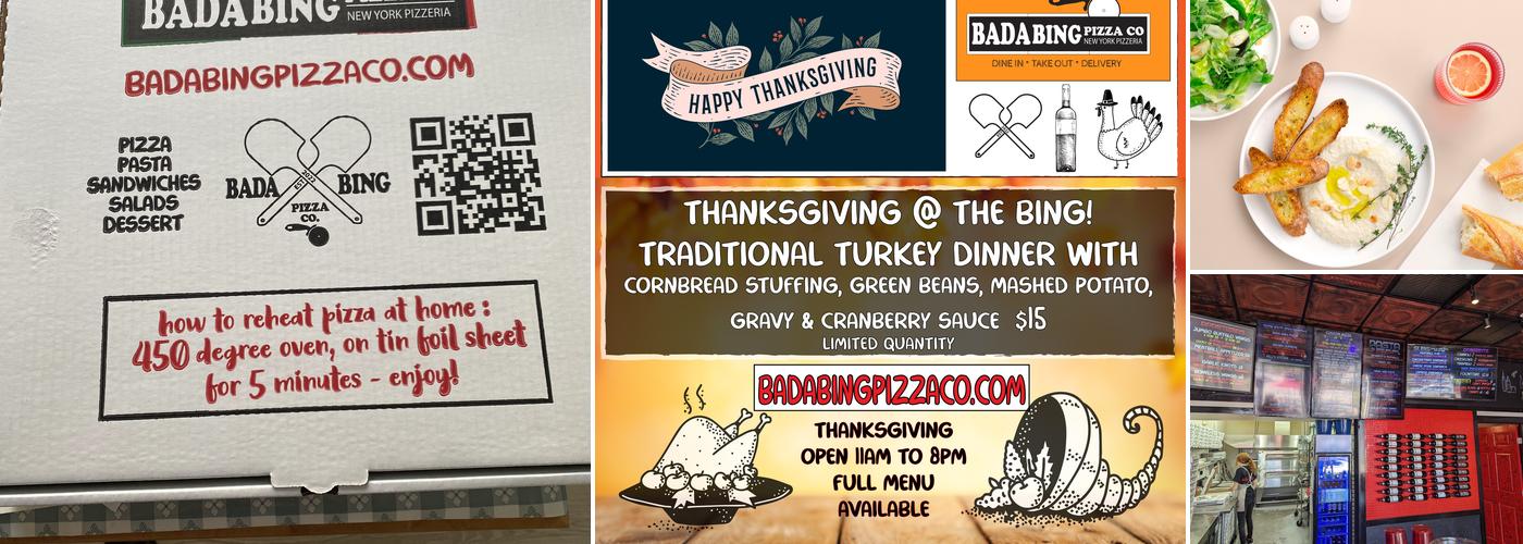 Bada Bing Pizza Co. Menu