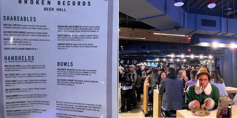 Broken Records Menu