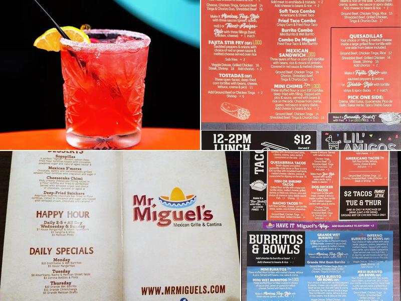 Mr. Miguel's Mexican Grille & Cantina Menu