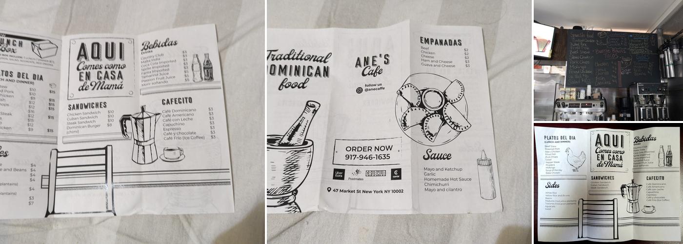 Ane Cafe Menu