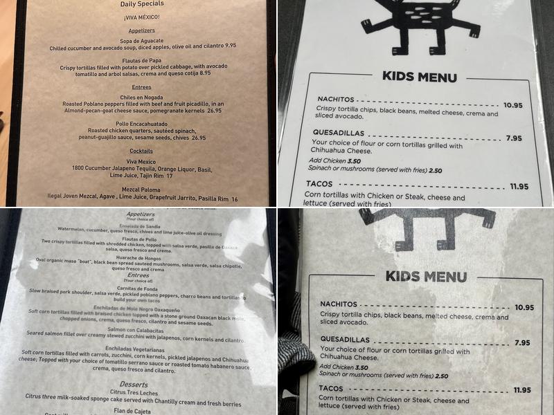 Fonda Menu