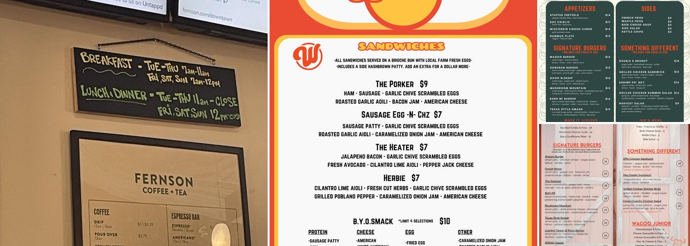 Wagoo Burger Menu
