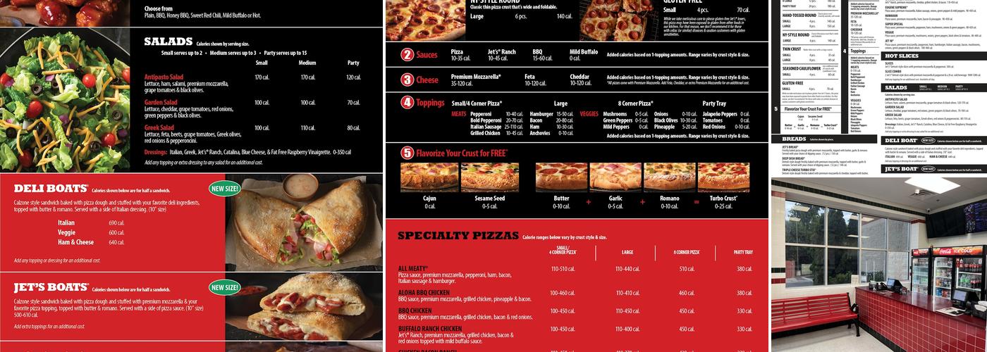 Jet's Pizza Menu