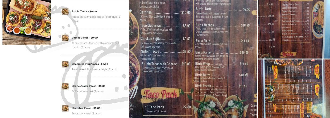 DELECTACOS Menu