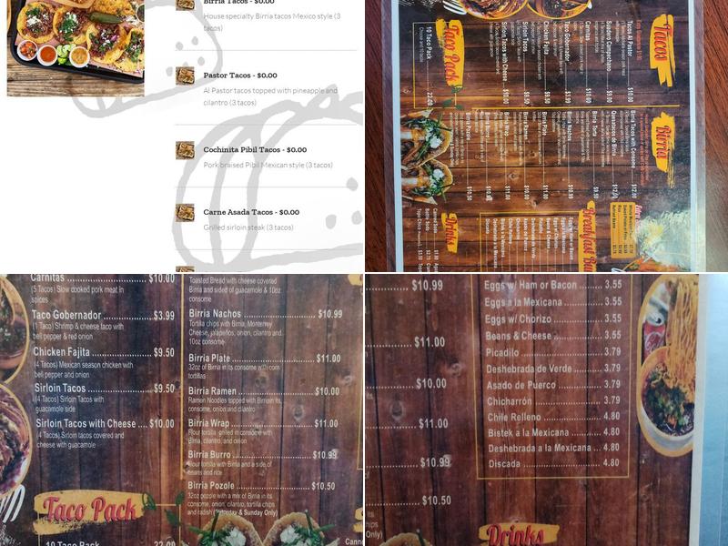 DELECTACOS Menu