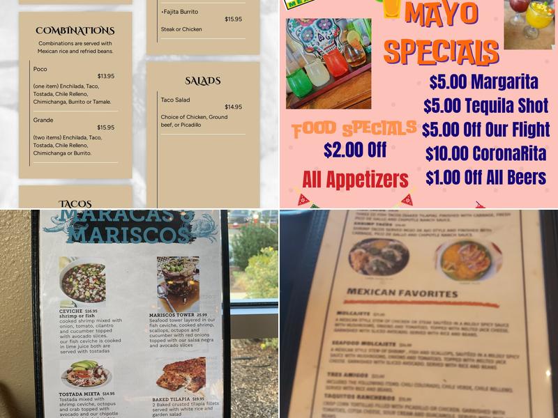 Maracas and Mariscos (Maracas on ruby) Menu