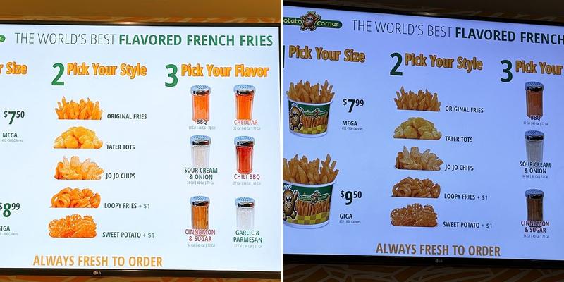 Potato Corner Menu