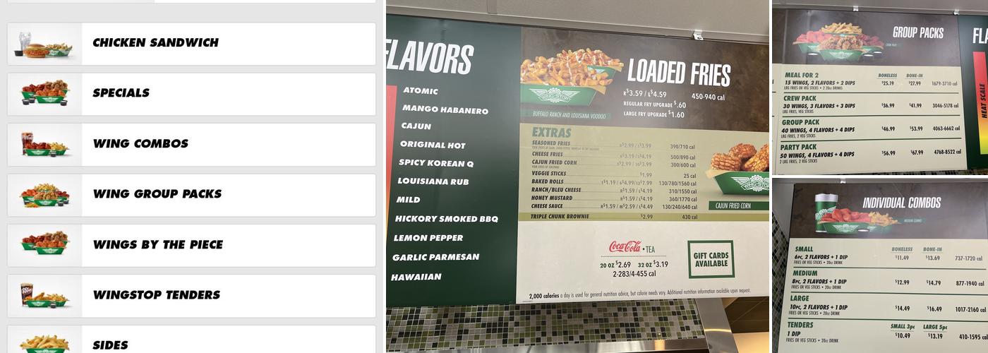 Wingstop Menu