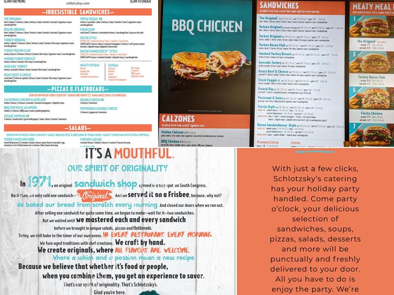 Schlotzsky's Menu