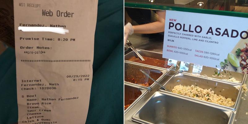 Chipotle Mexican Grill Menu