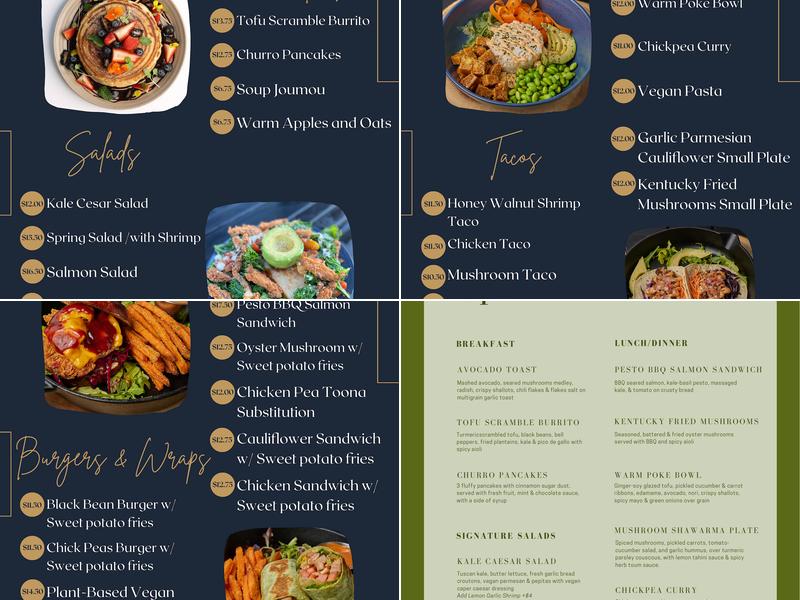 Spread Love & Eat Menu