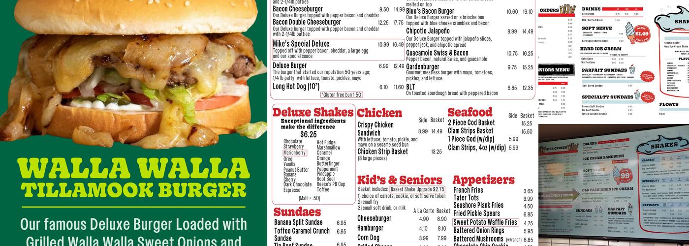 Mike’s Drive-In Menu