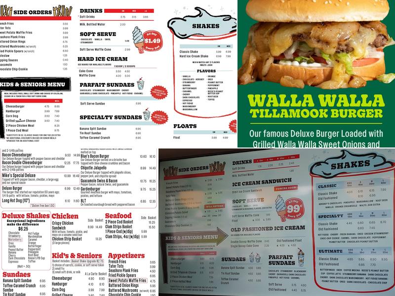 Mike’s Drive-In Menu