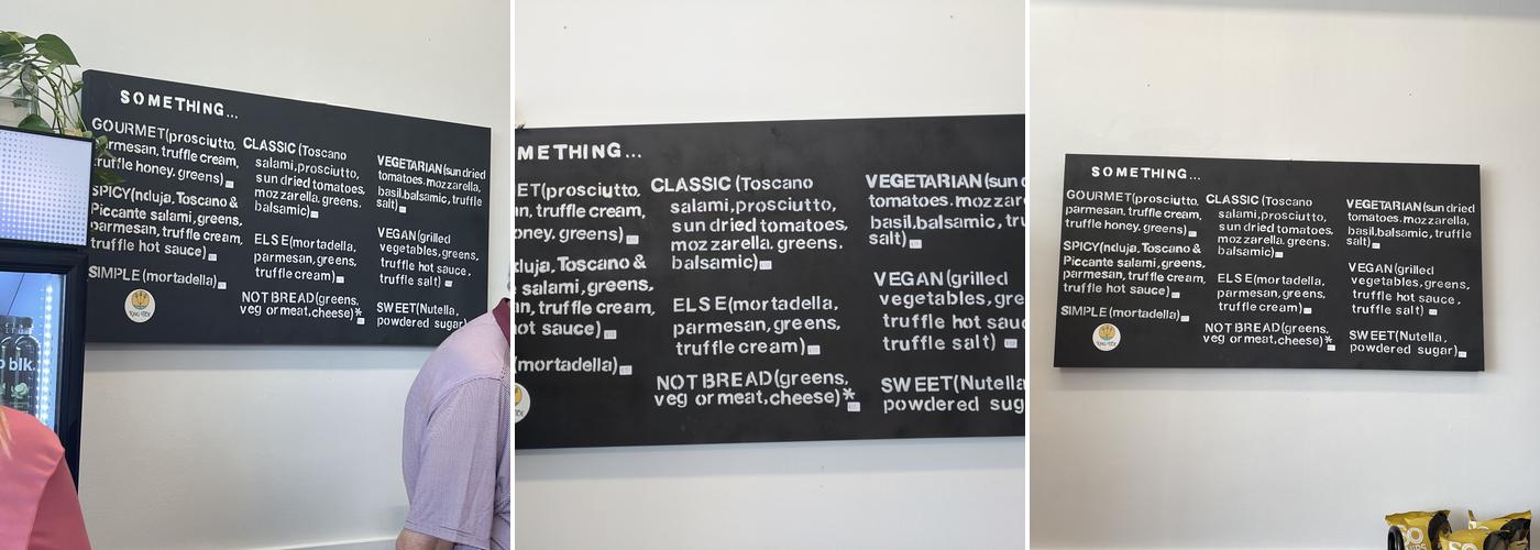 Cold Shoulder Gourmet Menu