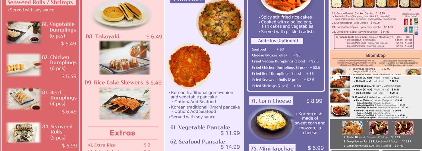 COQCOR Menu