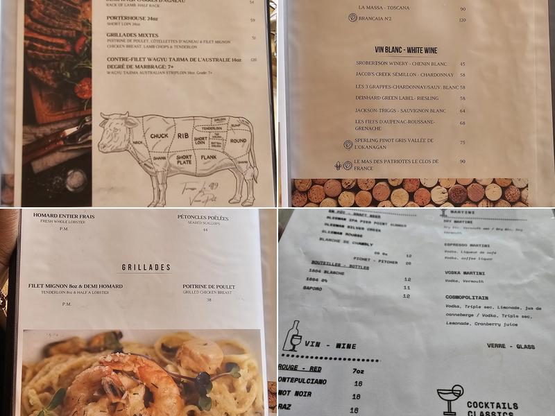 Terrasse Le 419 - Vieux Port Menu