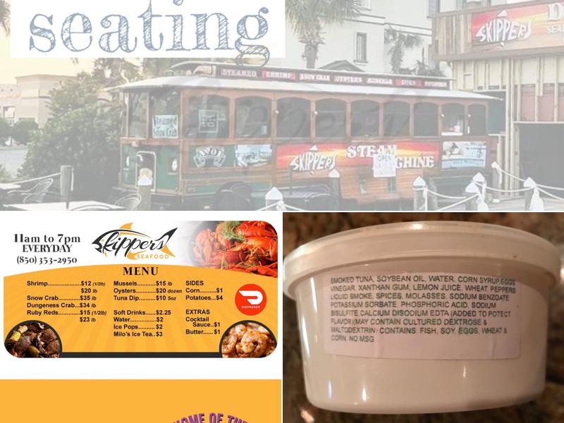 Skippers Dock Seafood Market & Steam Machine Menu