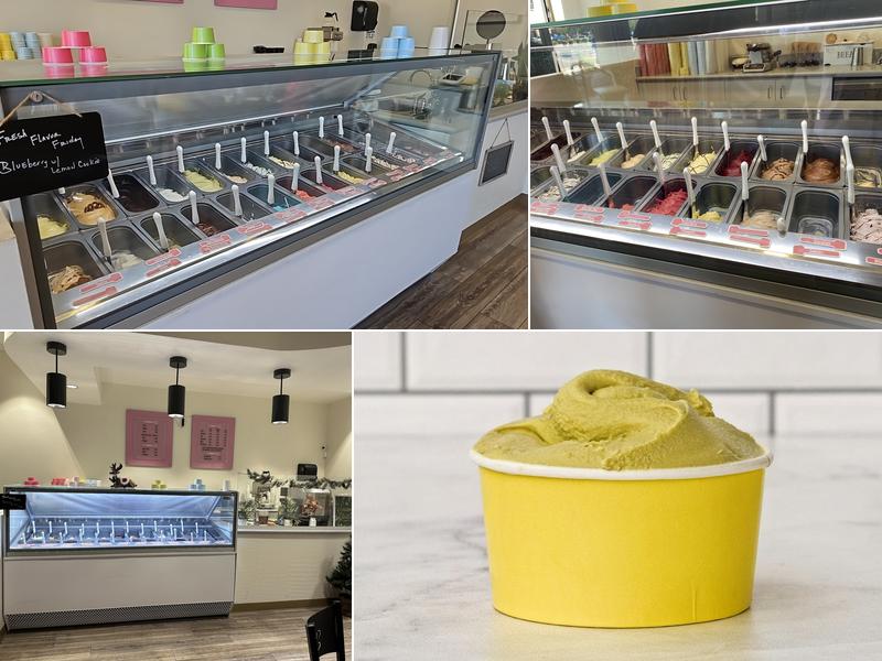 Gourmet gelato and coffee