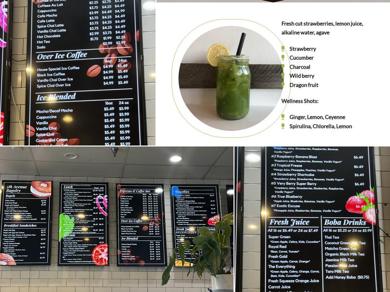 5th Ave Bagelry Menu