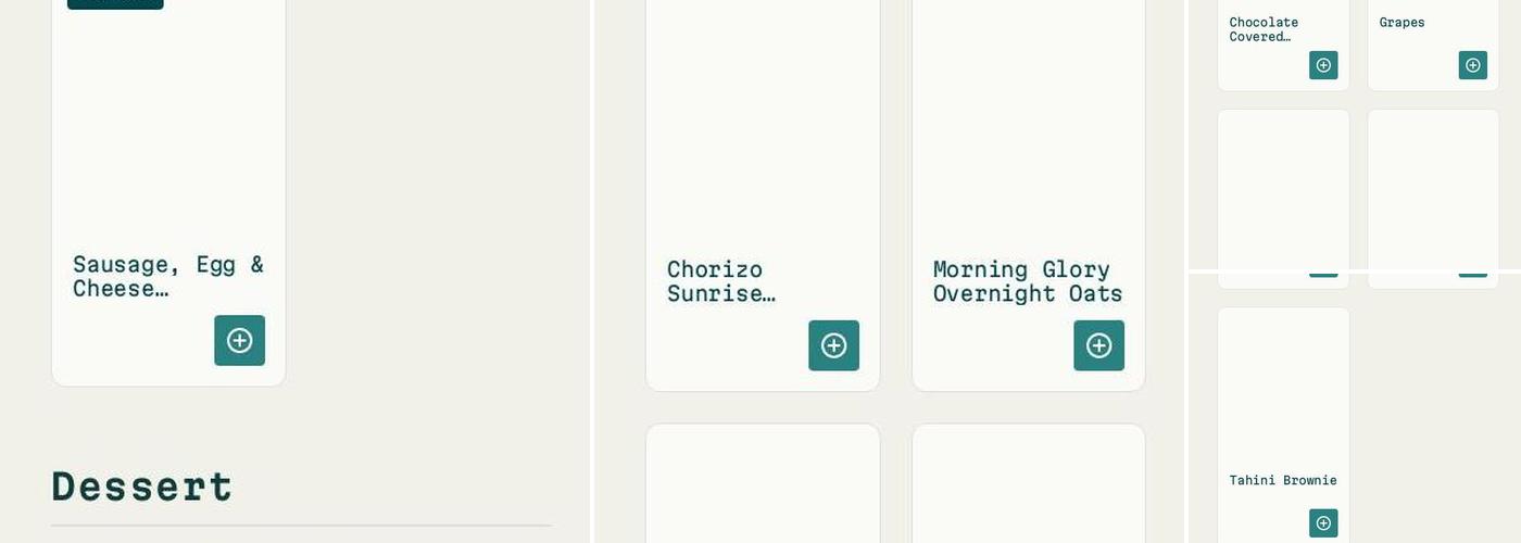 Everytable Menu